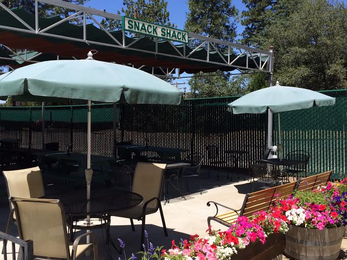 Snack Shack seating